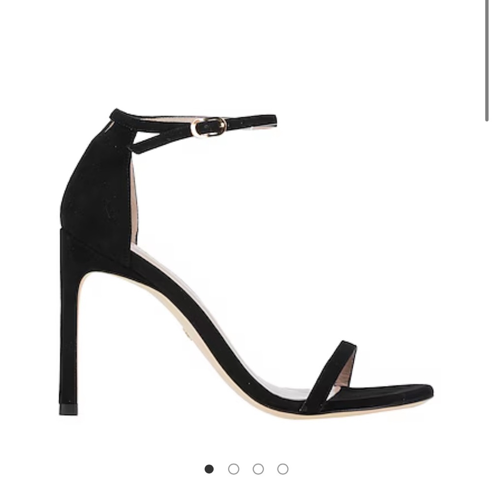 Stuart Weitzman Elegant Black Ankle Strap Heels SZ 6